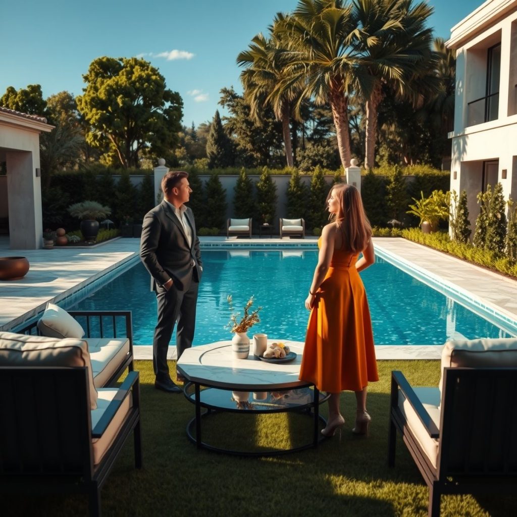 Projeto de Piscina com Mármore: Elegância e Durabilidade em Bordas