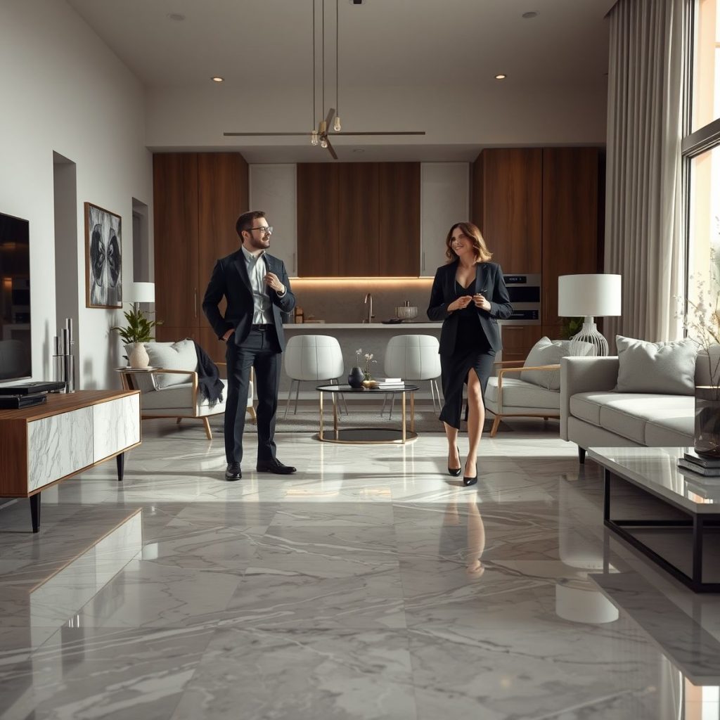 Piso de mármore antiderrapante: segurança e beleza para sua piscina