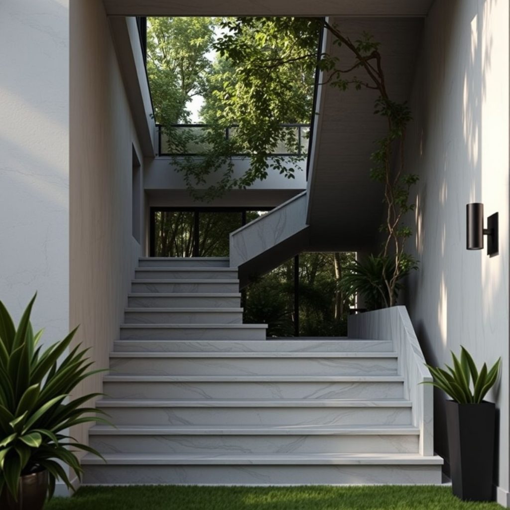 Mármore para escadas externas: beleza e durabilidade para sua casa