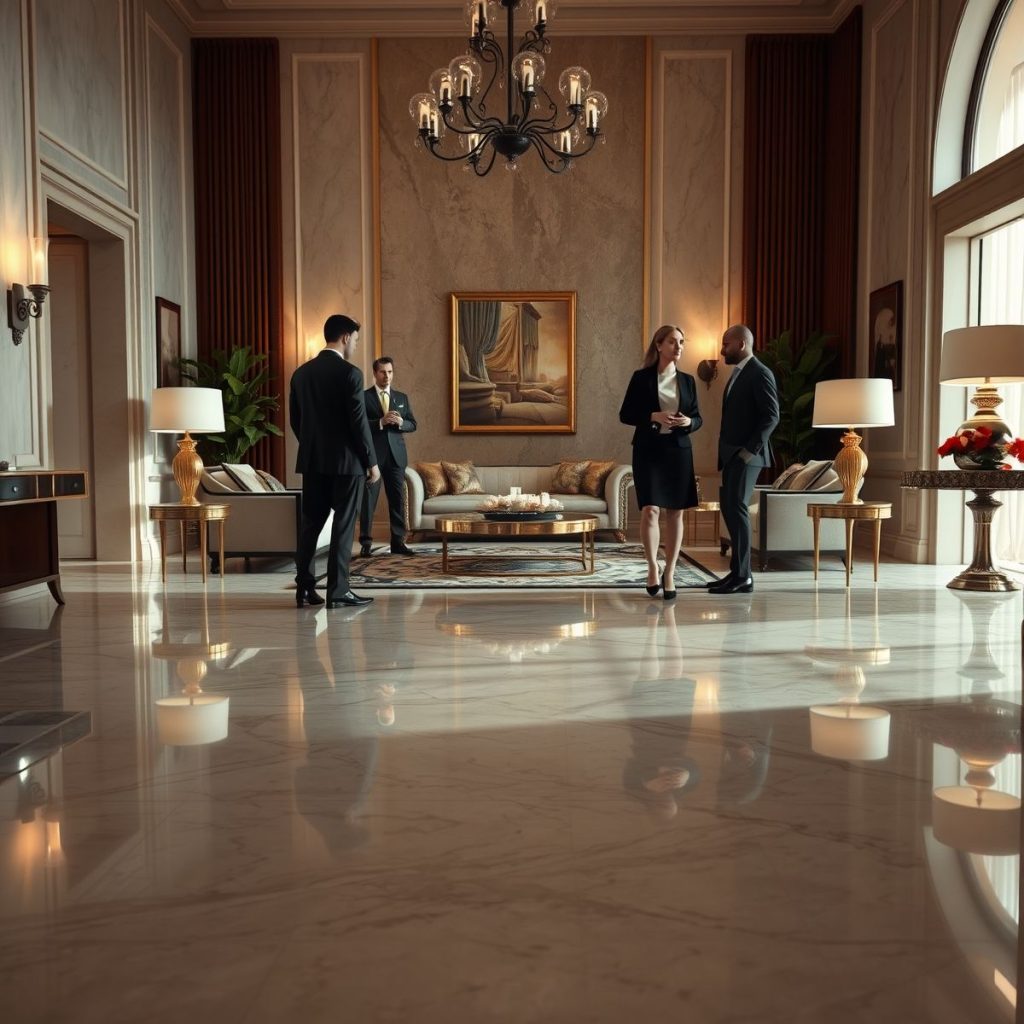 Piso em mármore escovado: Elegância e segurança para sua piscina